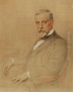 Portret Henryka Sienkiewicza by Kazimierz Mordasewicz
