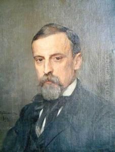 Portret Henryka Sienkiewicza by Kazimierz Mordasewicz