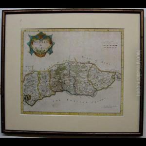 Sussex; Surrey; Devonshire by Robert Morden