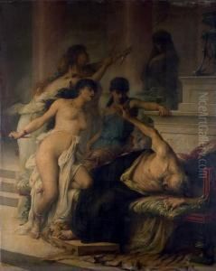 L'assassinat De Pelias Par Ses Filles by Georges Moreau de Tours