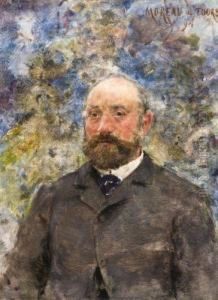 Portrait Presume De Paul Cezanne by Georges Moreau de Tours