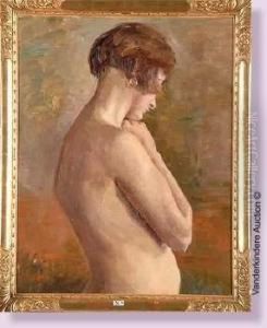 Femme Nue De Profil by Henri Moreau