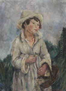 Portrait D' Anne-marie by Luc Albert Moreau