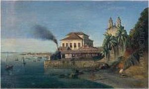 View Of Bahia, Brazil by Francois Rene Moreaux
