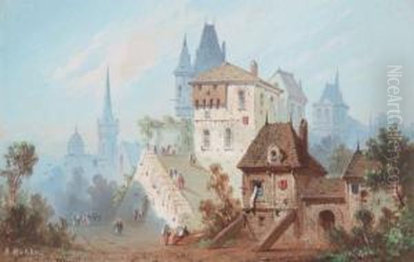 Scene De Village Animee - view 1