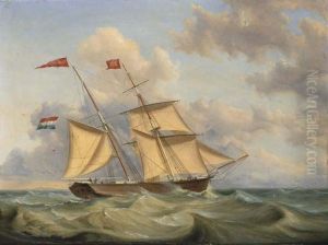 The Maria Johanna Off The Coast; The Theodora Josina At Full Sea (a Pair)