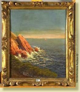 Cote D'azur by Adelin Charles Morel De Tanguy