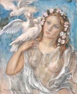 Jeune Femme Aux Colombes Jeune Femme Aux Colombes