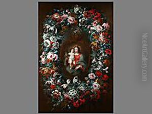 Madonna Im Blumenkranz by Jean-Baptiste Morel