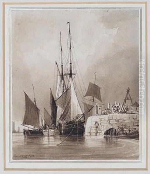 Ships At Rouen - view 1
