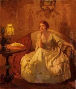 Donna In Un Interno by Ennio Morelli