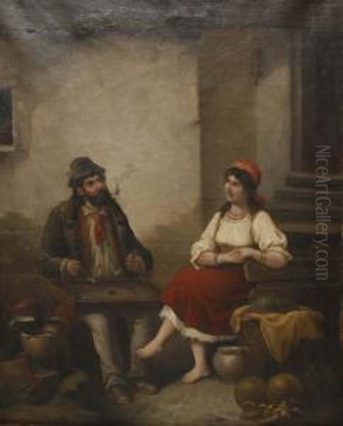 Zither Player And Companion - view 1