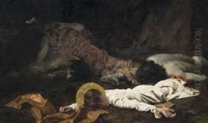 Scene De Martyr by Jose Moreno Carbonero