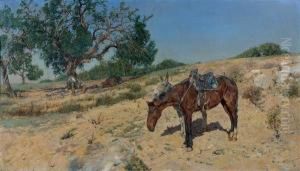 Don Quichotte Et Sancho Panca by Jose Moreno Carbonero