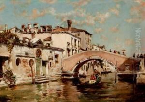 Canal Veneciano by Jose Moreno Carbonero