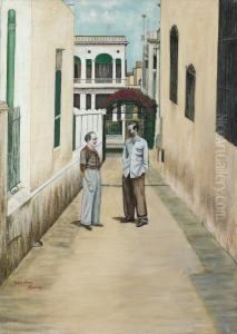 Scene De Rue by Rafael Moreno