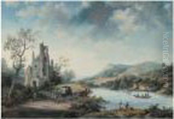 Ruines Dans Un Paysage Anime - view 1