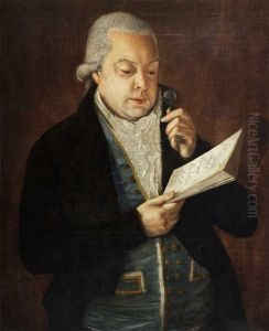 Retrato Do Actor Antonio Jose De Paula by Jose Antonio Morgado Setubal