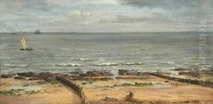 Felixstowe Beach In 1865, No.5 by Alfred Morgan