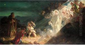 The Angel Gabriel Appearing To The Shepherds by Alfred Morgan
