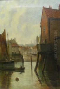 Herring Boats In Whitby Harbour