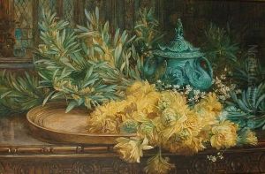 Daffodils On A Sideboard by Mary Vernon Morgan