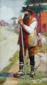 An Italian Shepherd by Walter Jenks Morgan