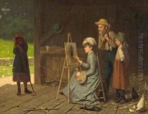 A Lady At The Easel A Lady At The Easel