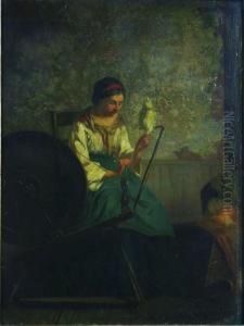 Woman Sewing Woman Sewing