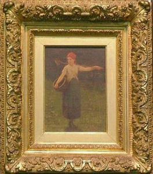 Woman In A Field - view 1