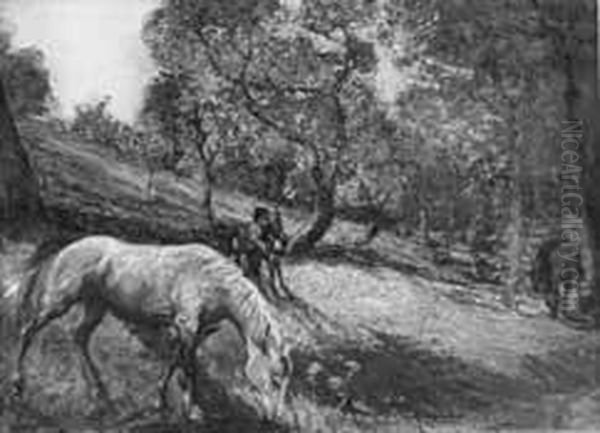 "cavalli Al Pascolo" 1922 - view 1