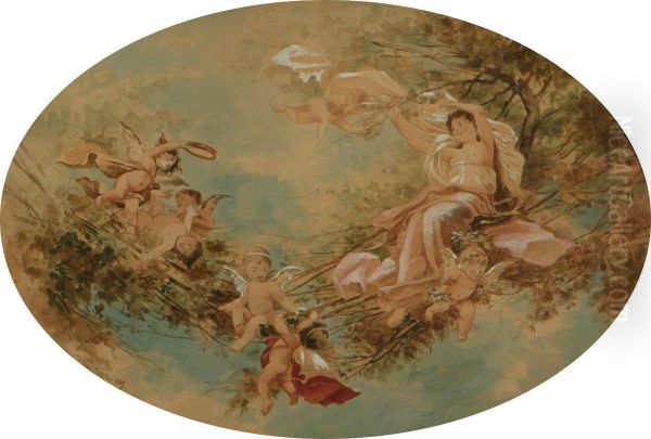 Allegoria Con Putti E Fanciulle - view 1