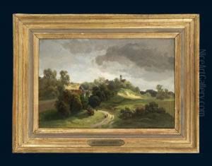 Romantische Dorflandschaft by Carl Ernst Morgenstern