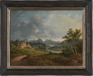 Continental Landscape by Christian Bernhard Morgenstern
