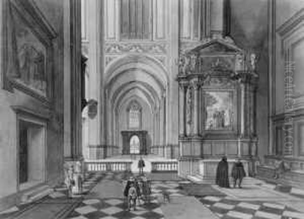 Kircheninterieur (nach Einem Gemalde Von Bartolomaus Van Bassen). - view 1