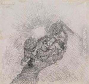 Heilige Familie I by Wilhelm Morgner