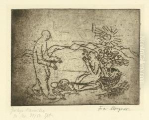 Heilige Familie by Wilhelm Morgner