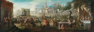 Cerchia Di Mercato In Una Citta by Giuseppe Moriani