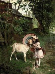 A Young Cherry Picker by Leon Morice