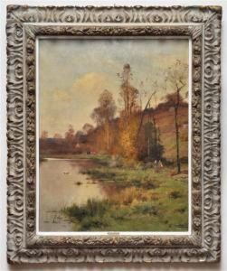 Landscape by Adolphe Morin