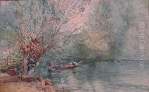 Promenade En Barque by Edmond Morin