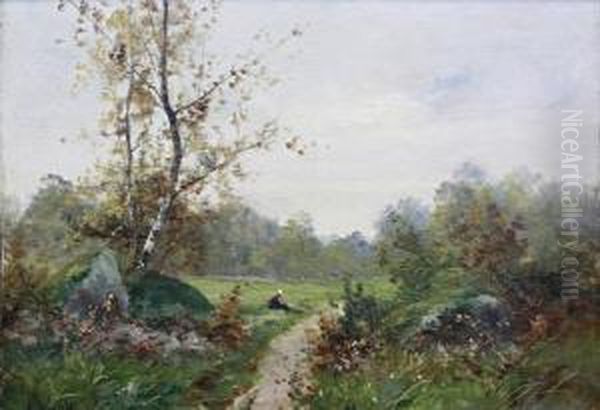 Fermiere Sur Le Chemin En Campagne - view 1