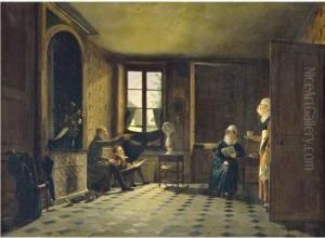 The Drawing Lesson by Felicite Florence Morlay