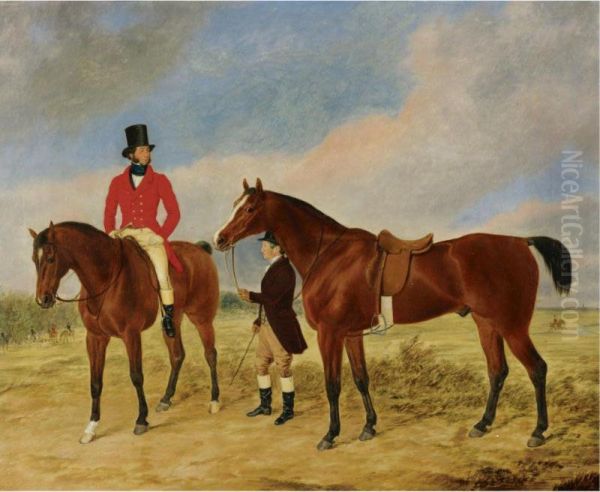 Gentleman With A Horse And Groom - view 1