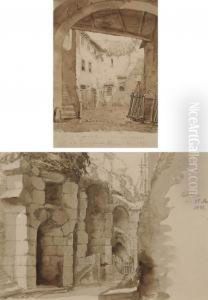 A) Vicolo Intorno Alla Rupe Tarpea by Hjalmar Morner