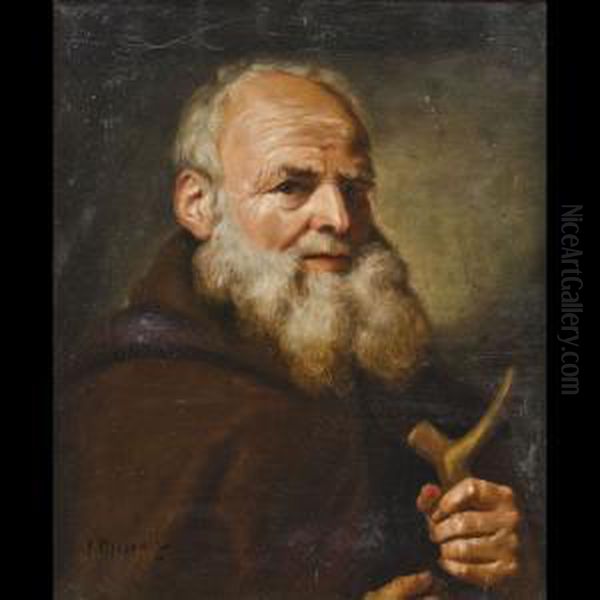 Ritratto Di Vecchio Con Bastone - view 1