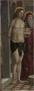 Saints Sebastian And Jerome, A Fragment by Domenico Morone