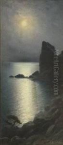 Seascape In The Moonlight by Nikolai Morozov