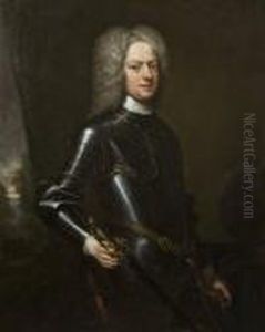 Portrait Of A Gentleman In Armour by Garret Morphy