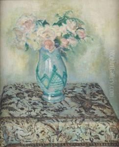 Roses Epanouies by Georges Morren